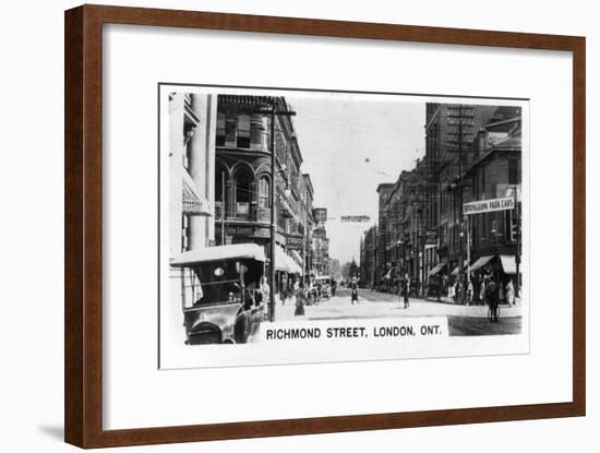 Richmond Street, London, Southwestern Ontario, Canada, C1920s-null-Framed Giclee Print