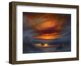 Richmond Sunset, 2020, (oil on canvas)-Lee Campbell-Framed Giclee Print