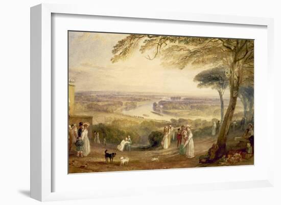 Richmond Terrace, Surrey, Summer, 1836-J. M. W. Turner-Framed Giclee Print