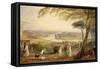 Richmond Terrace, Surrey, Summer, 1836-J. M. W. Turner-Framed Stretched Canvas