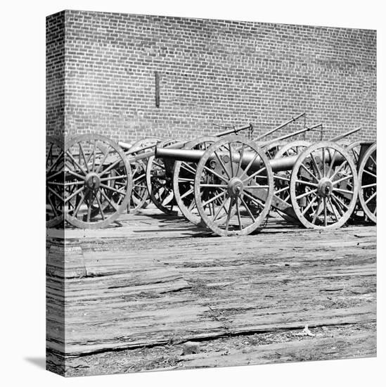 Richmond, VA, Captured Guns, Civil War-Lantern Press-Stretched Canvas
