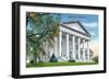 Richmond, Virginia, Exterior View of the State Capitol Building-Lantern Press-Framed Art Print