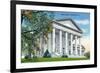 Richmond, Virginia, Exterior View of the State Capitol Building-Lantern Press-Framed Premium Giclee Print