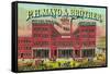 Richmond, Virginia, P.H. Mayo and Brother US Navy Brand Tobacco Label-Lantern Press-Framed Stretched Canvas