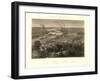 Richmond, Virginia - Panoramic Map-Lantern Press-Framed Art Print