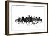 Richmond Virginia Skyline BG 1-Marlene Watson-Framed Giclee Print
