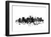 Richmond Virginia Skyline BG 1-Marlene Watson-Framed Giclee Print