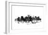 Richmond Virginia Skyline BG 1-Marlene Watson-Framed Giclee Print