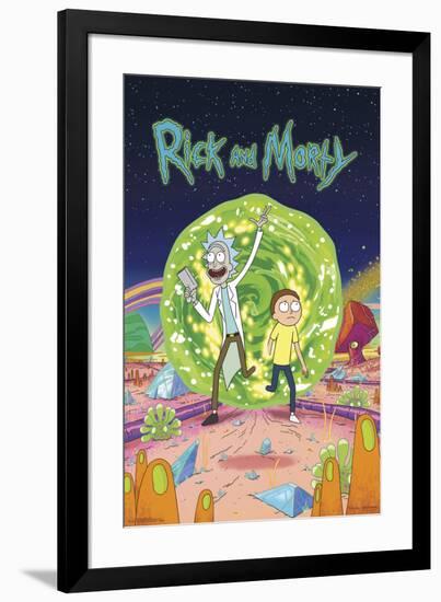 RICK AND MORTY - COVER-null-Framed Poster