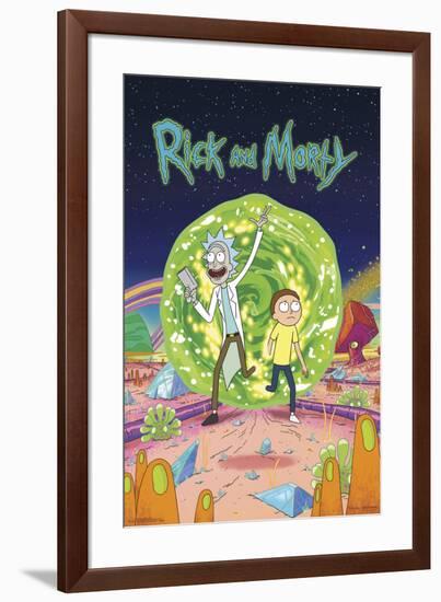 RICK AND MORTY - COVER-null-Framed Poster