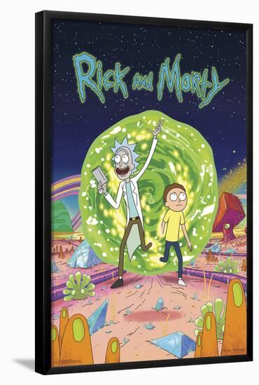 RICK AND MORTY - COVER-null-Framed Poster