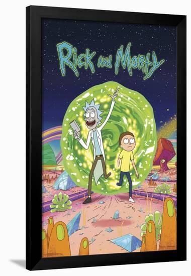 RICK AND MORTY - COVER-null-Framed Poster