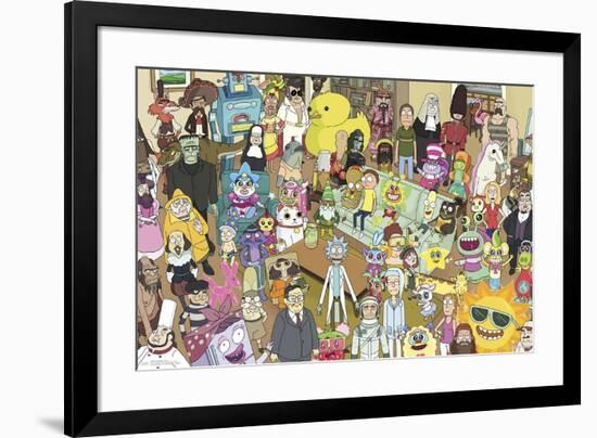 Rick And Morty - Group-null-Framed Poster