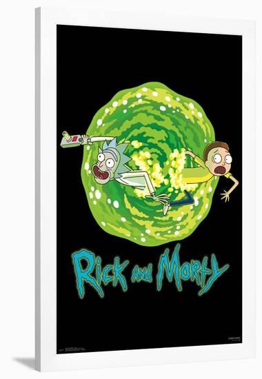 Rick And Morty- Portal-null-Framed Poster