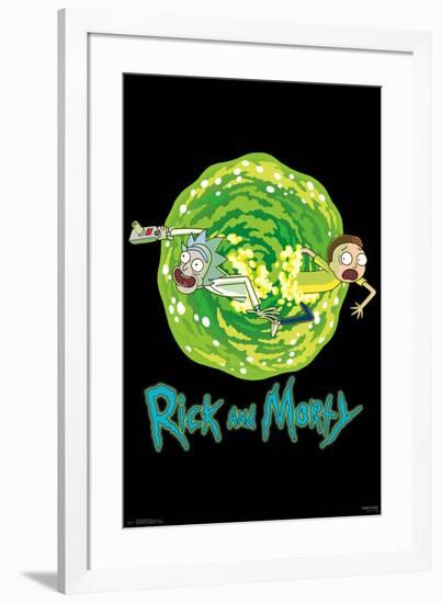 Rick And Morty- Portal-null-Framed Poster