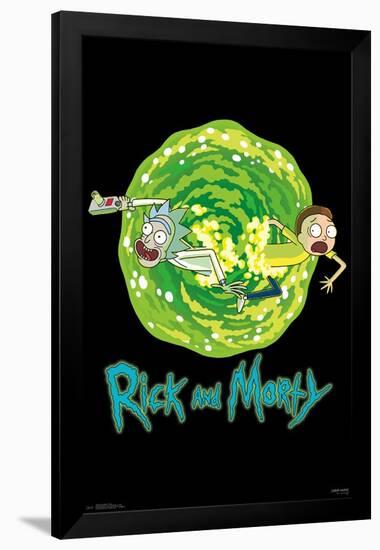 Rick And Morty- Portal-null-Framed Poster