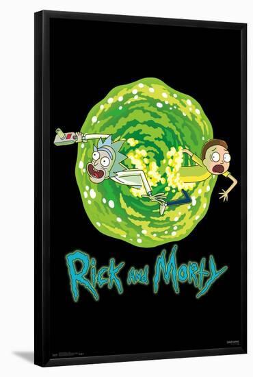 Rick And Morty - Portal-Trends International-Framed Poster