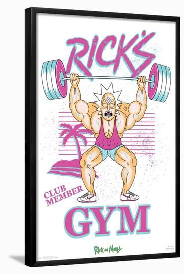 Rick And Morty - Rick's Gym-Trends International-Framed Poster