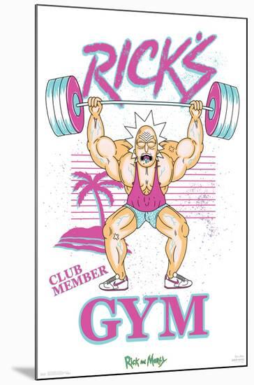 Rick And Morty - Rick's Gym-Trends International-Mounted Poster