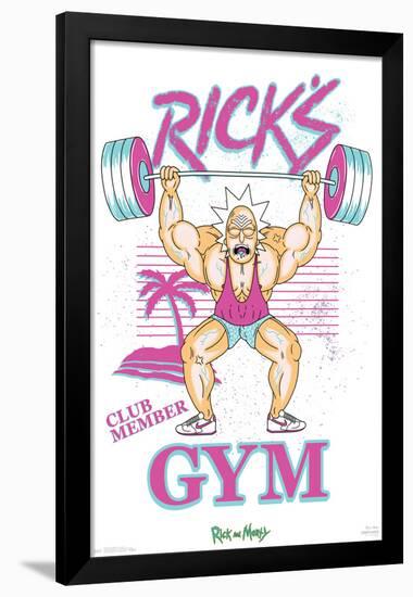 Rick And Morty - Rick's Gym-Trends International-Framed Poster