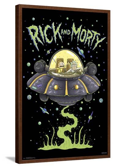 RICK AND MORTY - SHIP--Framed Poster