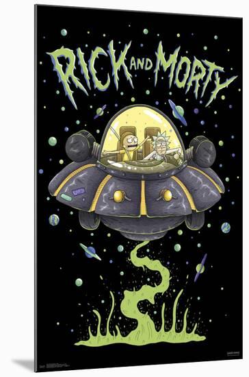 RICK AND MORTY - SHIP-null-Mounted Poster