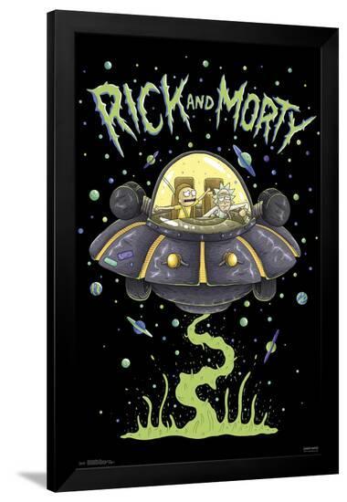 RICK AND MORTY - SHIP--Framed Poster