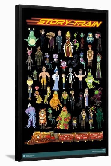 Rick and Morty - Story Train-Trends International-Framed Poster