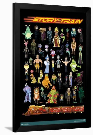 Rick and Morty - Story Train-Trends International-Framed Poster