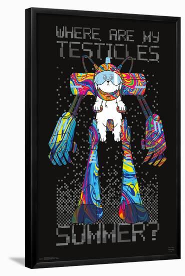 RICK AND MORTY - TESTICLES-null-Framed Poster