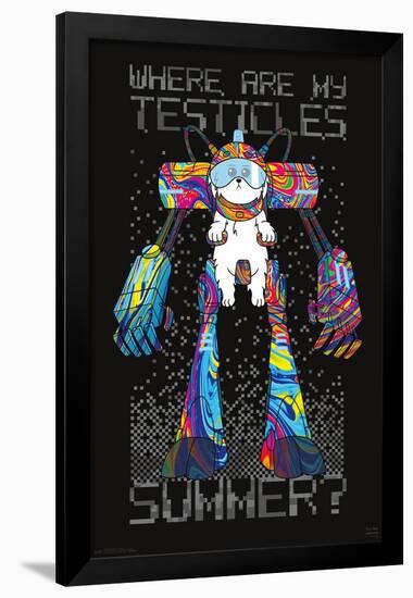 Rick And Morty - Testicles-Trends International-Framed Poster