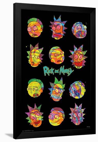 Rick And Morty - Vaporwave-Trends International-Framed Poster
