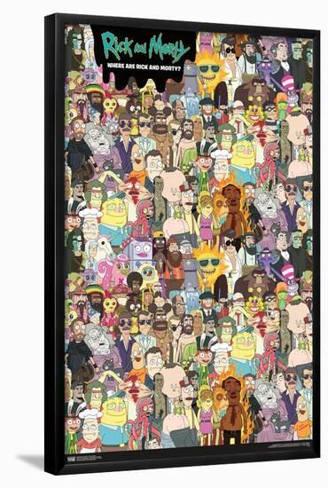 Rick And Morty - Where's Rick?-Trends International-Framed Poster