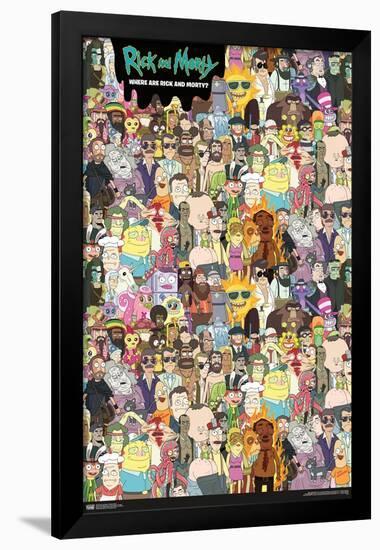 Rick And Morty - Where's Rick?-Trends International-Framed Poster