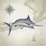 Sailfish Map II-Rick Novak-Art Print
