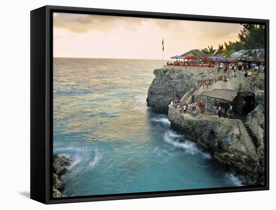 Rick's Cafe, Negril, Jamaica-Doug Pearson-Framed Stretched Canvas