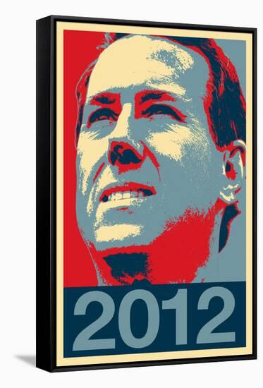 Rick Santorum 2012 Political Poster-null-Framed Stretched Canvas