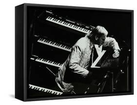 Rick Wakeman Performing at the Forum Theatre, Hatfield, Hertfordshire, 6 October 1987-Denis Williams-Framed Stretched Canvas