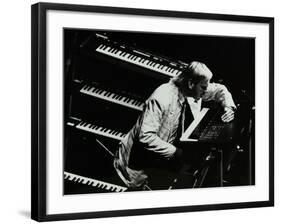 Rick Wakeman Performing at the Forum Theatre, Hatfield, Hertfordshire, 6 October 1987-Denis Williams-Framed Photographic Print