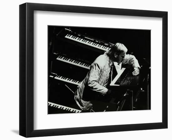 Rick Wakeman Performing at the Forum Theatre, Hatfield, Hertfordshire, 6 October 1987-Denis Williams-Framed Photographic Print