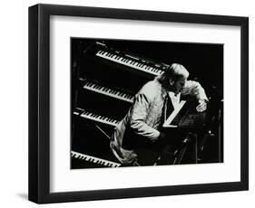 Rick Wakeman Performing at the Forum Theatre, Hatfield, Hertfordshire, 6 October 1987-Denis Williams-Framed Photographic Print