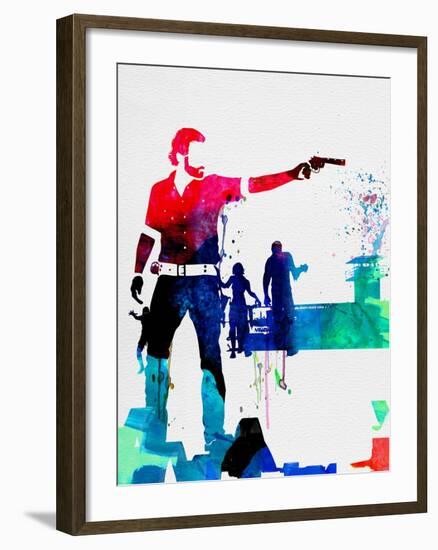 Rick Watercolor-Lora Feldman-Framed Art Print