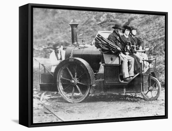 Rickett's Steam Carriage, 1860-null-Framed Stretched Canvas