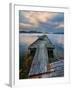 Rickety Island Dock on Saturna Island in British Columbia Canada.-James Wheeler-Framed Photographic Print