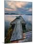 Rickety Island Dock on Saturna Island in British Columbia Canada.-James Wheeler-Mounted Photographic Print