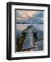 Rickety Island Dock on Saturna Island in British Columbia Canada.-James Wheeler-Framed Premium Photographic Print