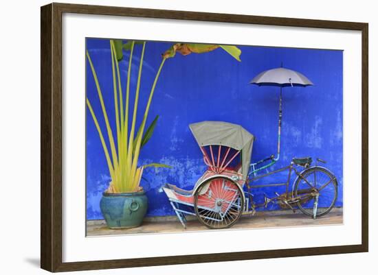 Rickshaw in Cheong Fatt Tze Mansion, Georgetown, Penang Island, Malaysia, Southeast Asia, Asia-Richard Cummins-Framed Photographic Print