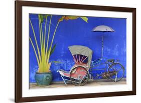 Rickshaw in Cheong Fatt Tze Mansion, Georgetown, Penang Island, Malaysia, Southeast Asia, Asia-Richard Cummins-Framed Photographic Print