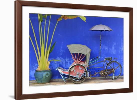 Rickshaw in Cheong Fatt Tze Mansion, Georgetown, Penang Island, Malaysia, Southeast Asia, Asia-Richard Cummins-Framed Photographic Print