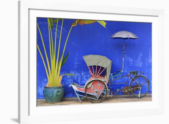 Rickshaw in Cheong Fatt Tze Mansion, Georgetown, Penang Island, Malaysia, Southeast Asia, Asia-Richard Cummins-Framed Photographic Print